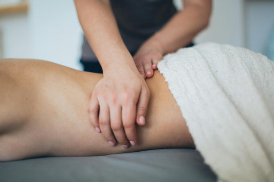 Massage for myofascial release to reduce muscle tension and improve mobility