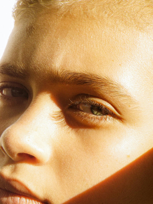 Youthful plump looking facial skin 