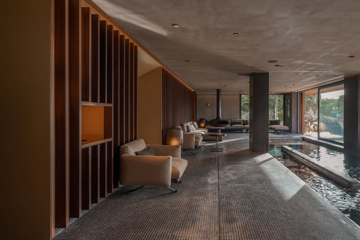 wellness spa at Son Brull boutique hotel with indoor and outdoor pools